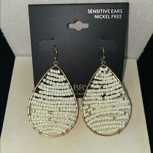 Lane Bryant teardrop beaded earrings